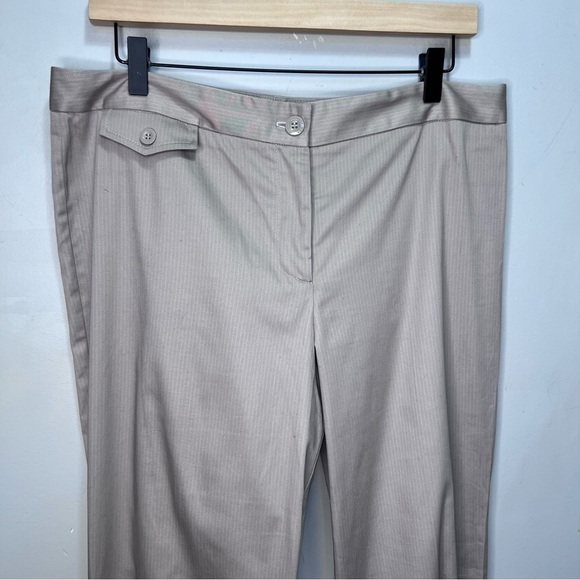 Tommy Hilfiger Tan Pinstripe Trousers Size 12 - Picture 2 of 7
